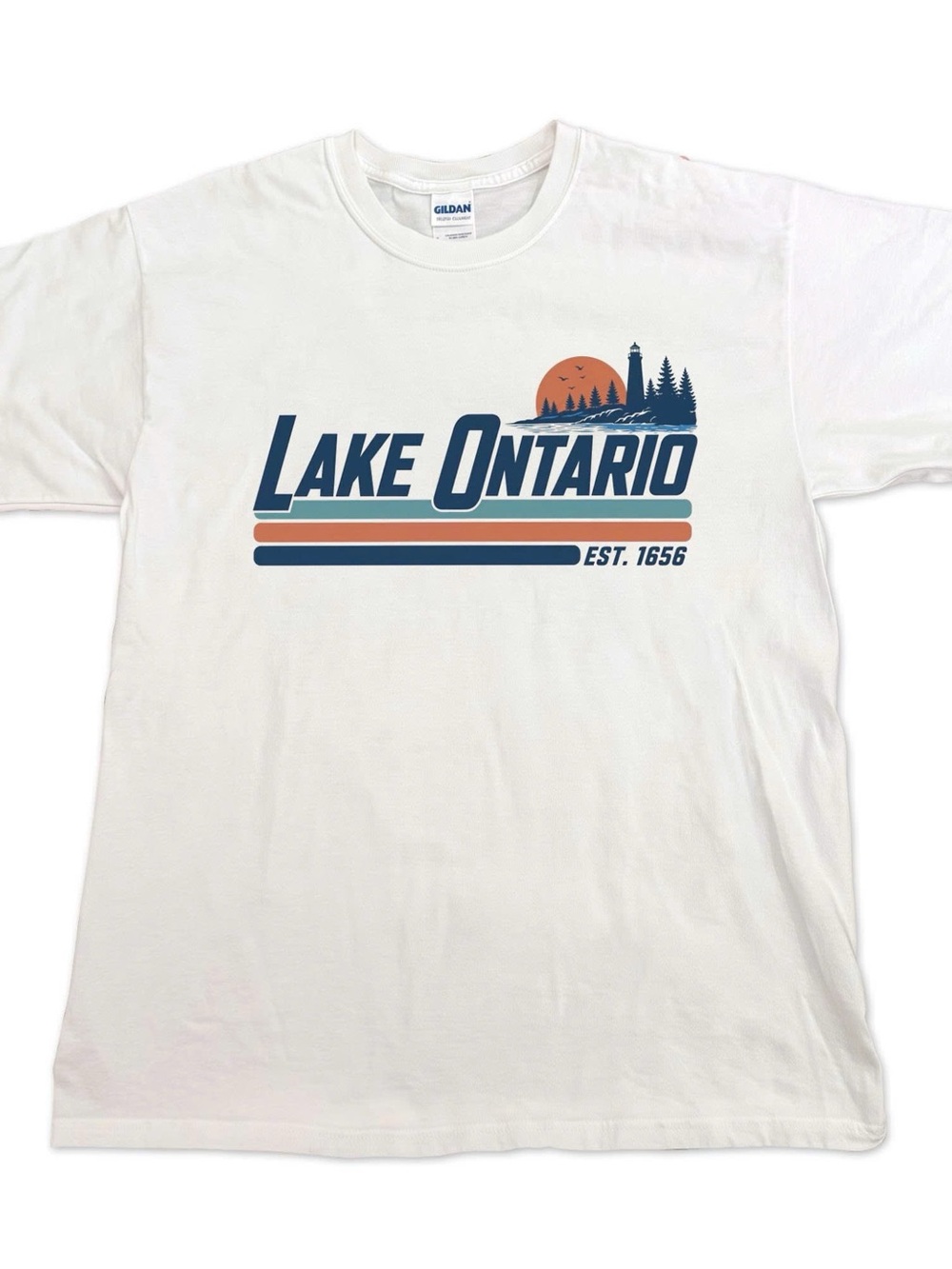 Gildan White Lake Ontario Graphic Tee